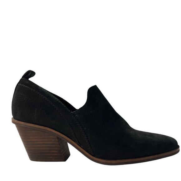 Lucky Brand Black Suede Pointed Toe Booties Size 9 - Picture 1 of 11
